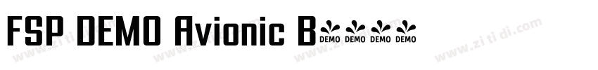 FSP DEMO Avionic B字体转换 FSP DEMO Avionic B字体转换